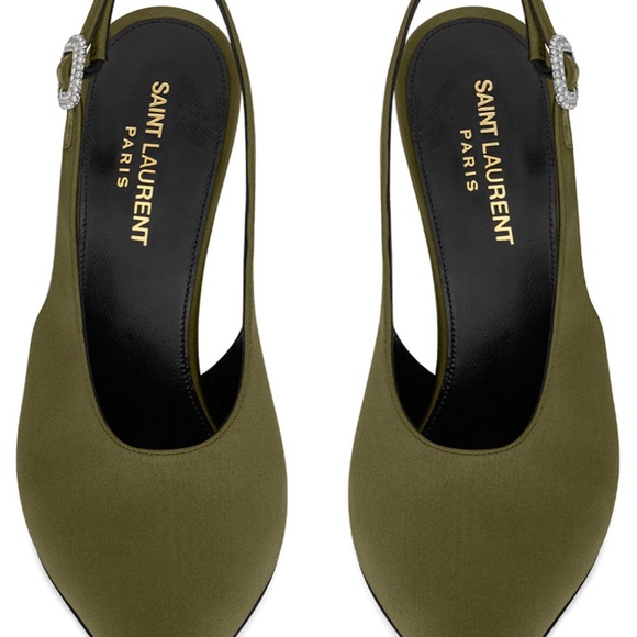 SAINT LAURENT
Satin Yazmeen Slingback Pumps 115 - Picture 10 of 10